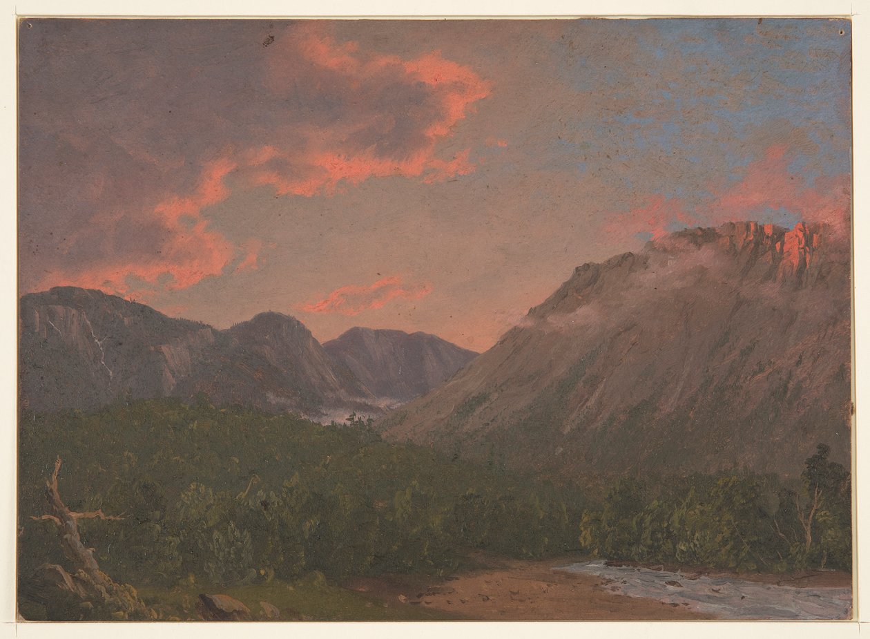 Paesaggio montano al tramonto da Frederic Edwin Church