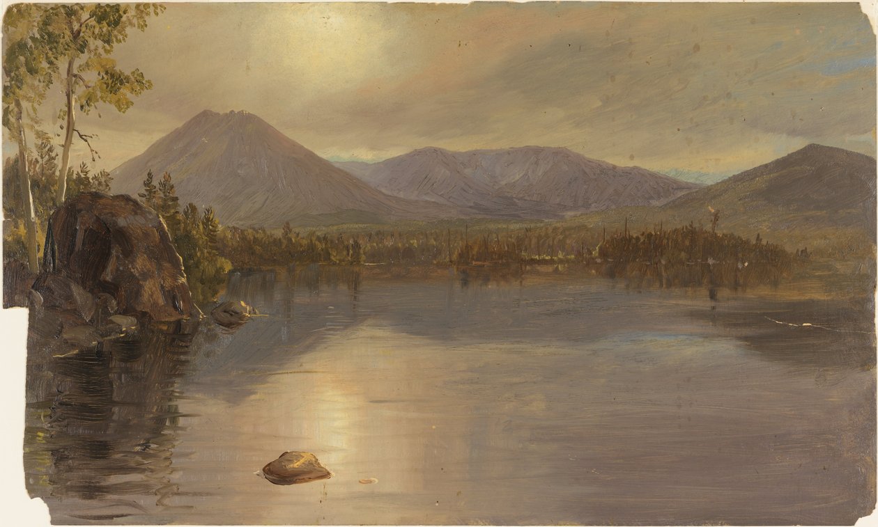 I monti Katahdin e Turner dal lago Katahdin, Maine da Frederic Edwin Church