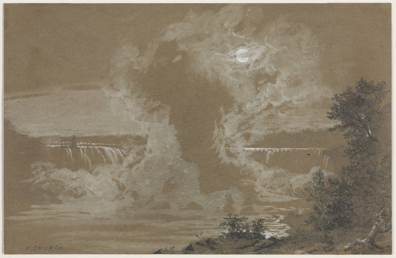 Cascate del Niagara al chiaro di luna da Frederic Edwin Church