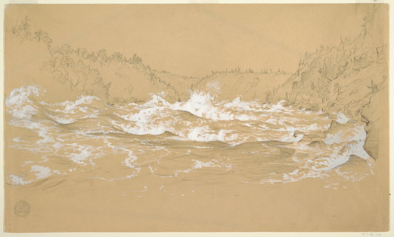 Gola del Fiume Niagara da Frederic Edwin Church