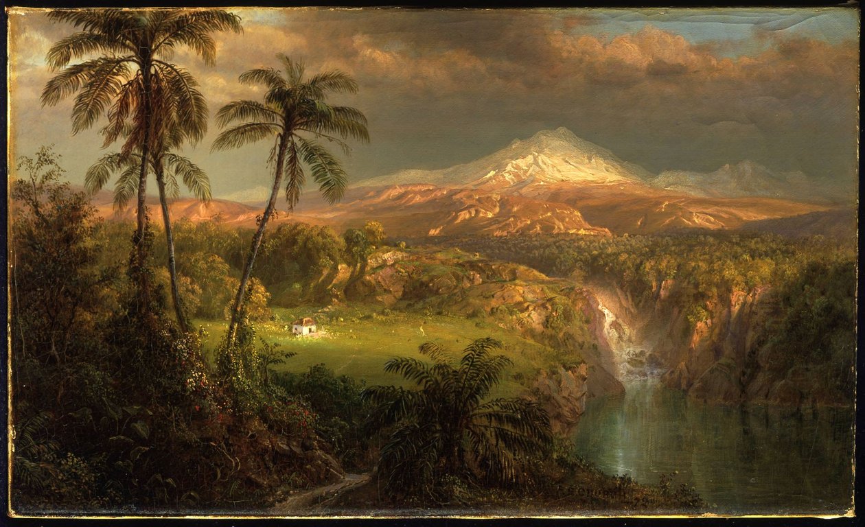Rovescio passeggero nei tropici da Frederic Edwin Church