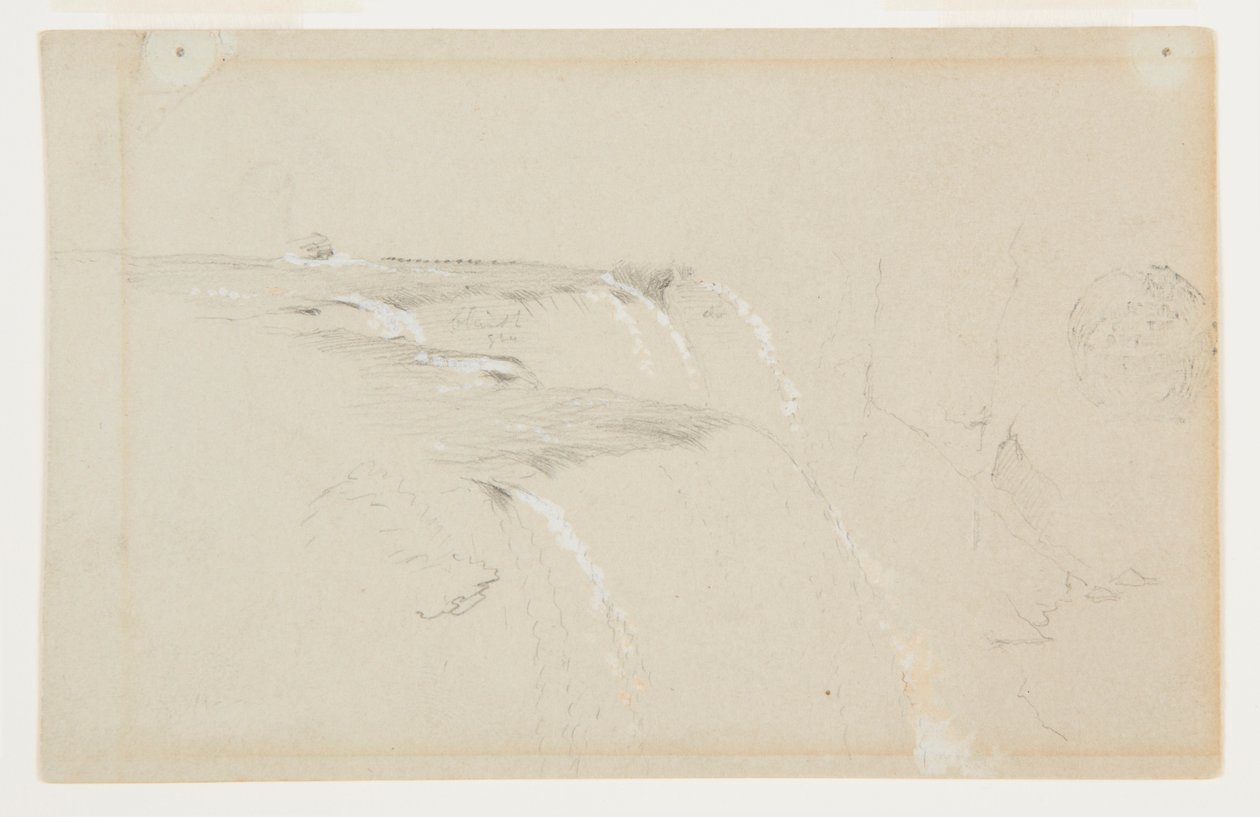 Orlo delle cascate americane, fiume Niagara da Frederic Edwin Church