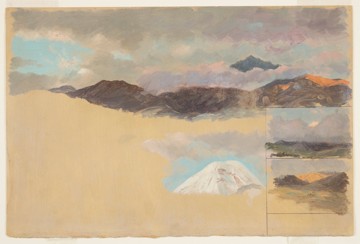 Studi del Monte Chimborazo, Ecuador da Frederic Edwin Church