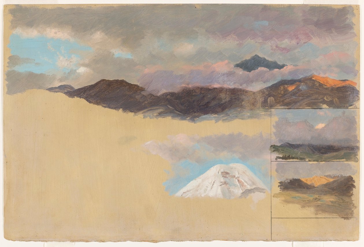 Studi del Monte Chimborazo, Ecuador da Frederic Edwin Church