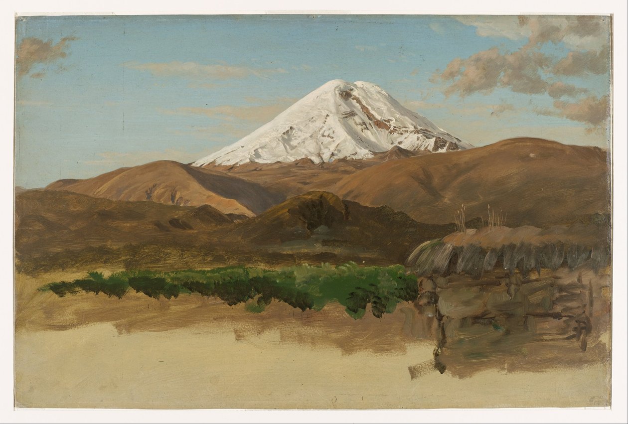 Studio del monte Chimborazo, Ecuador da Frederic Edwin Church