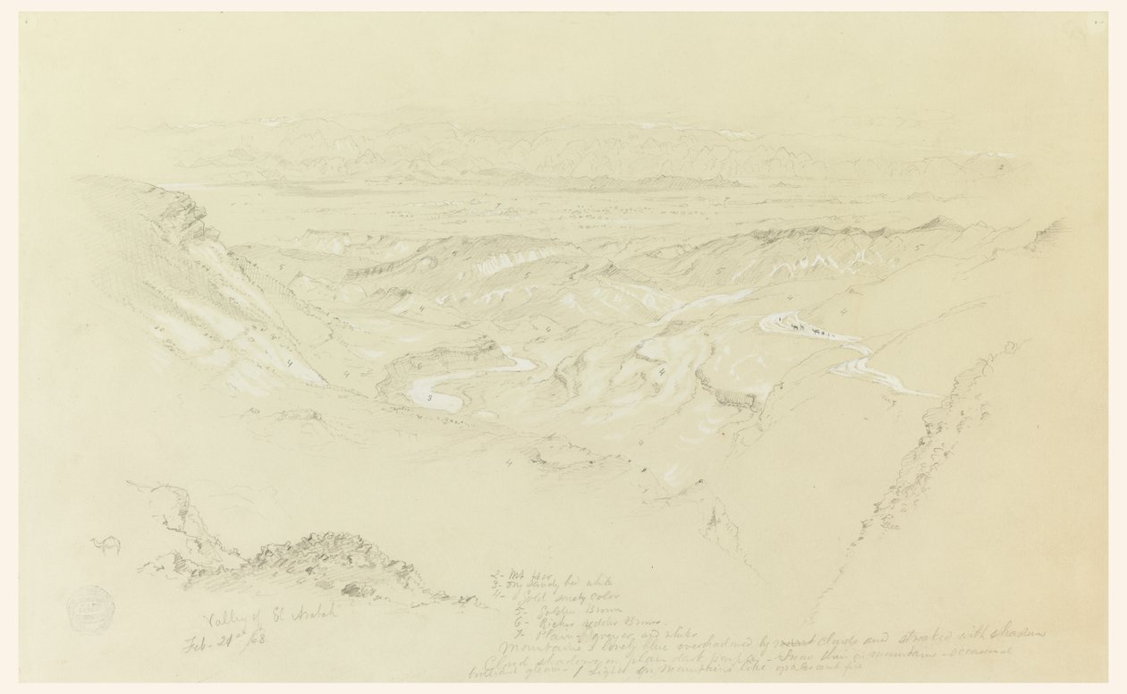 Valle di El Arabah da Frederic Edwin Church