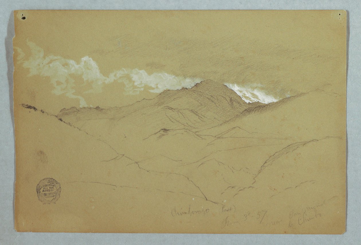 Vista da est del Monte Chimborazo, Ecuador da Frederic Edwin Church