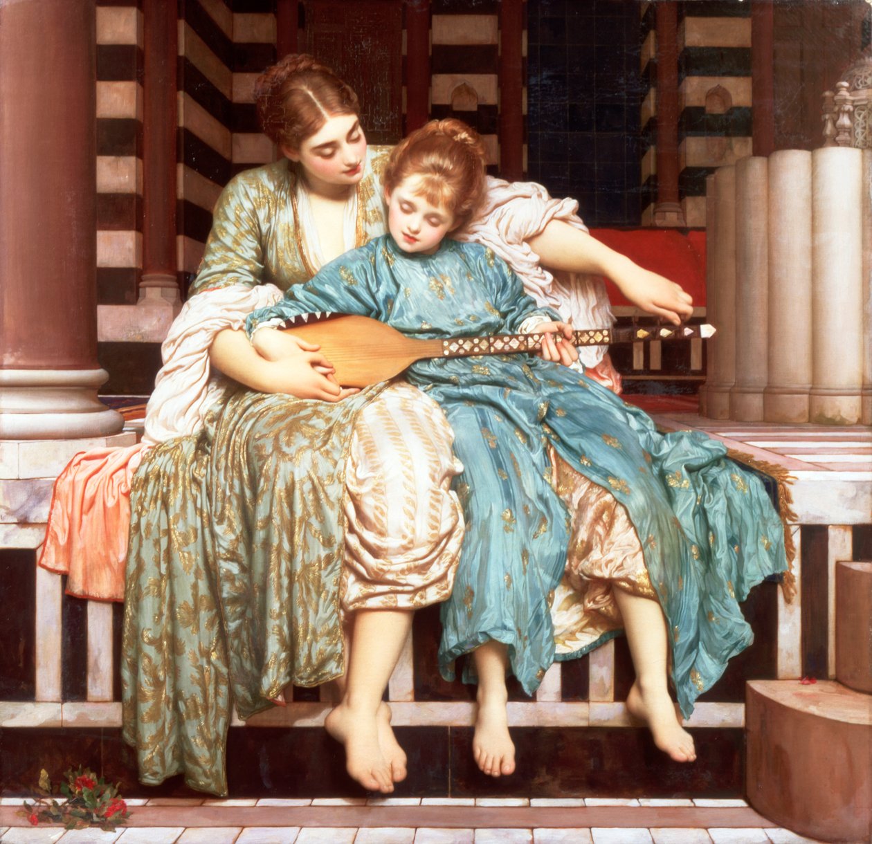La lezione di musica da Frederic Leighton