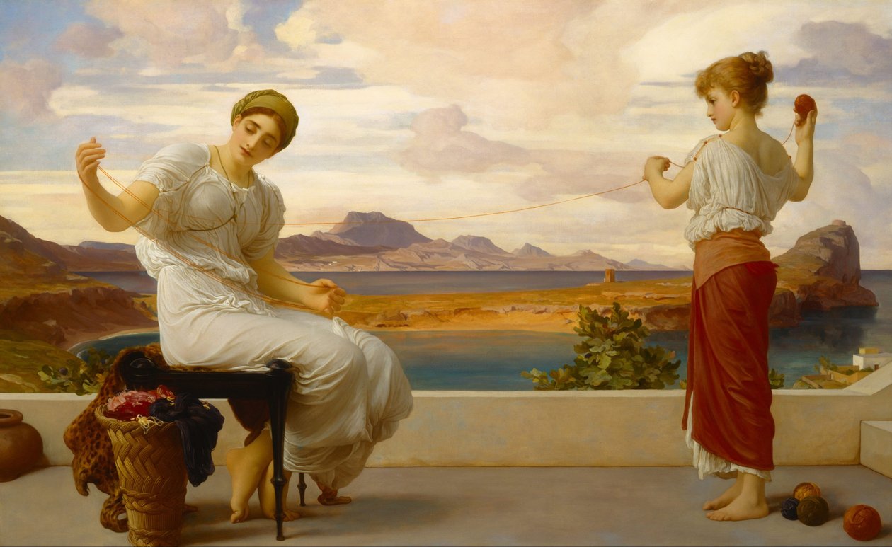 Avvolgimento della matassa da Frederic Leighton