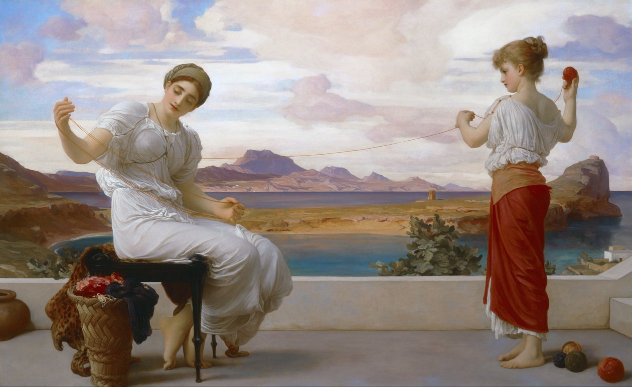 Avvolgimento della matassa da Frederic Leighton