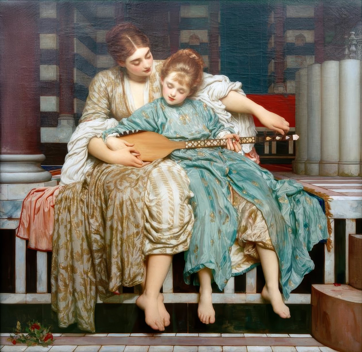 Lezione di musica da Frederic Lord Leighton