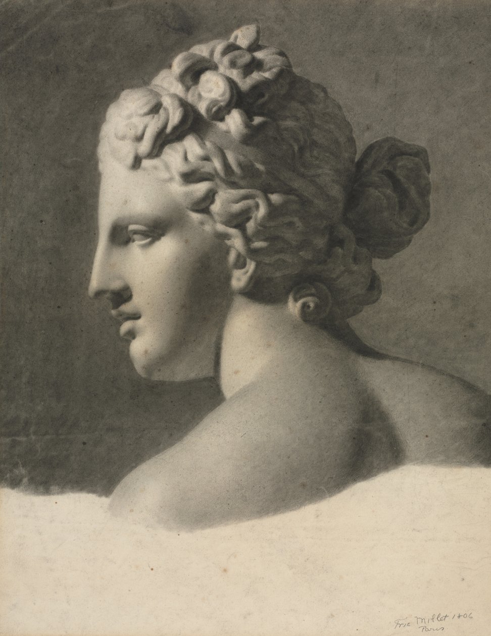 Studio di un calco in gesso a la bosse da Frederic Millet