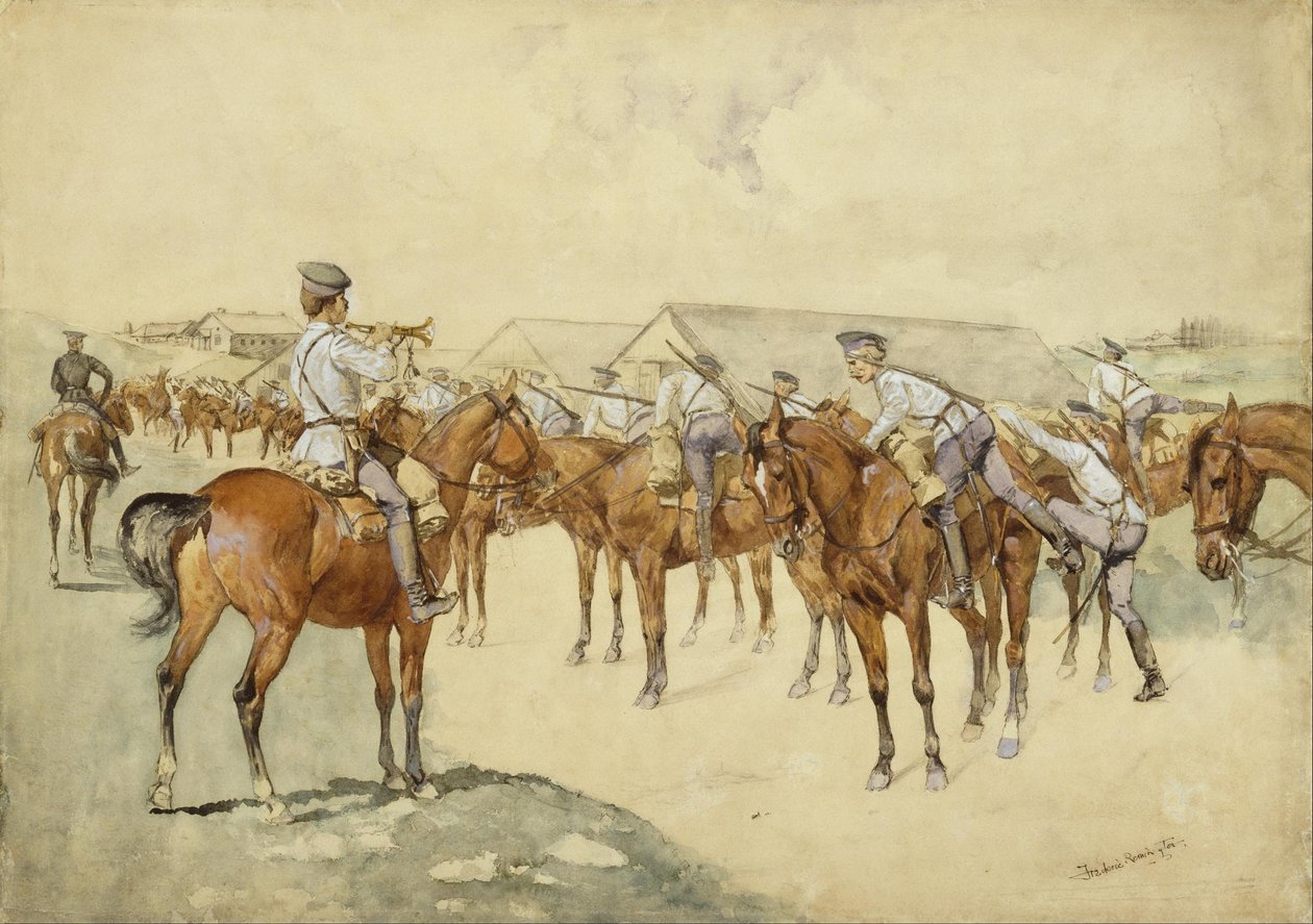 Una chiamata alle armi da Frederic Remington
