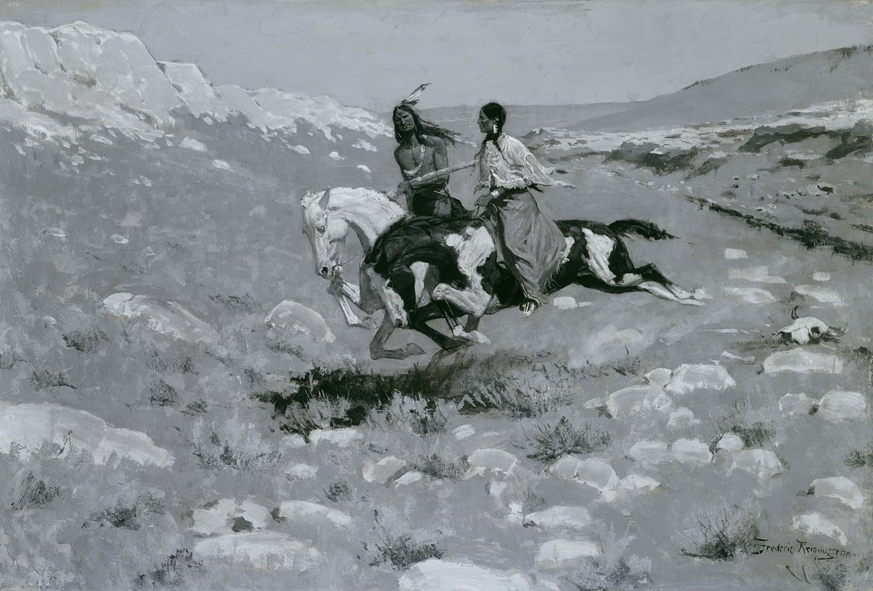 Cerimonia del cavallo più veloce, c.1900 da Frederic Remington