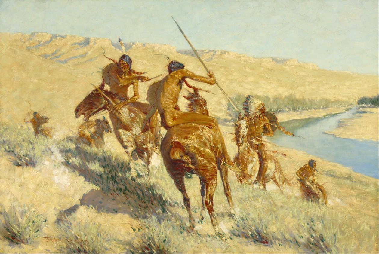 Episodio della pistola di bufalo da Frederic Remington