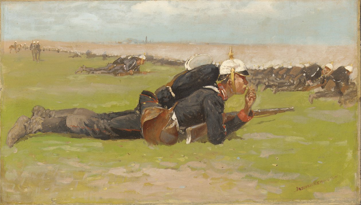 Esercitazione sul Campo per la Fanteria Prussiana da Frederic Remington