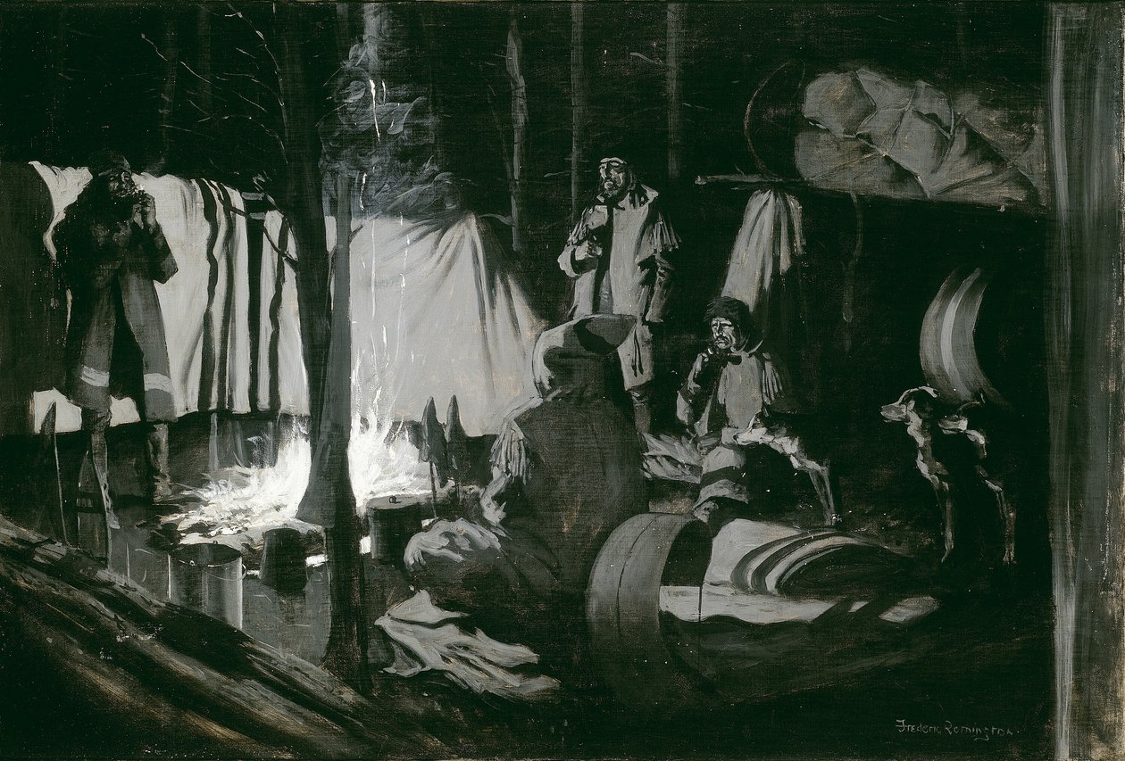 Il primo e migliore campo del viaggio da Frederic Remington
