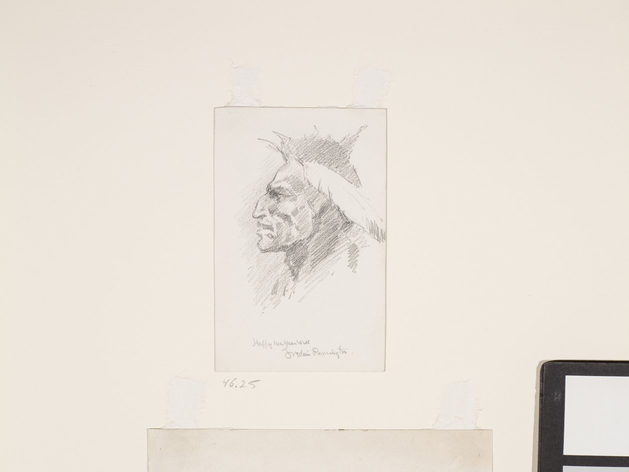 Testa indiana, data sconosciuta da Frederic Remington