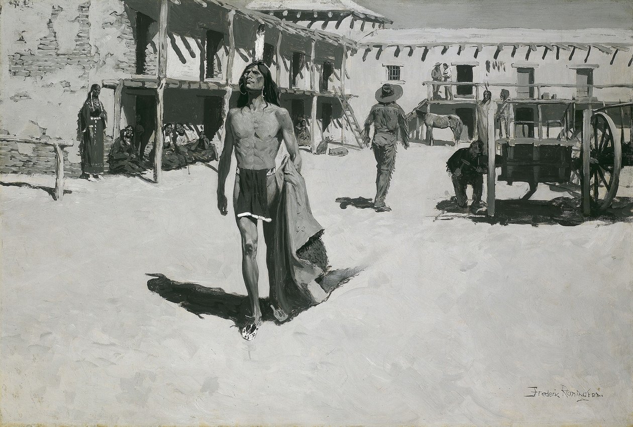 Solo sguardi allegri dopo il pipistrello da Frederic Remington