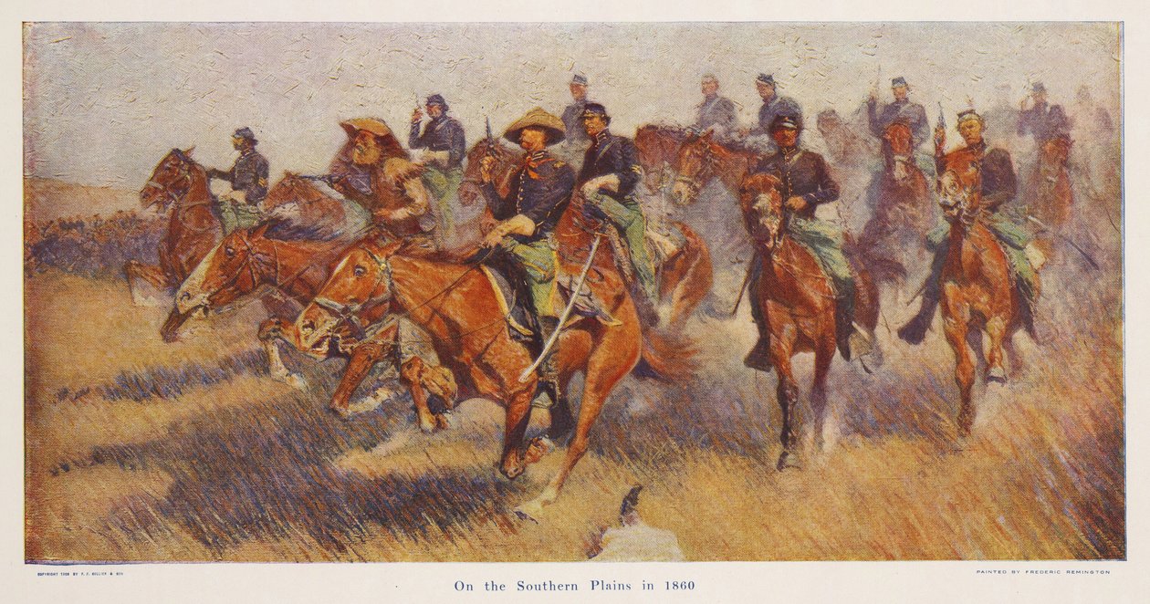 Sulle pianure meridionali nel 1860, pub.1909 da Frederic Remington