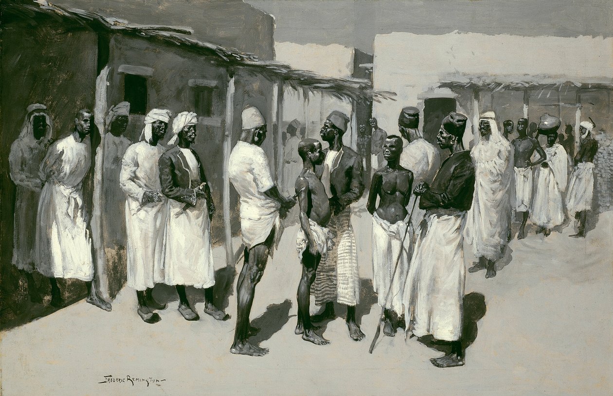 Mercato degli schiavi da Frederic Remington