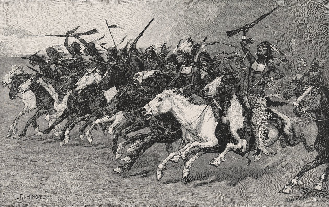 La carica sul palo del sole da Frederic Remington