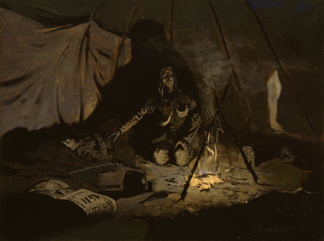 Le foglie secche erano durate più a lungo di lei, c.1899 da Frederic Remington
