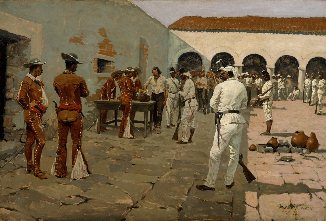 La spedizione di Mier: Il disegno del fagiolo nero da Frederic Remington