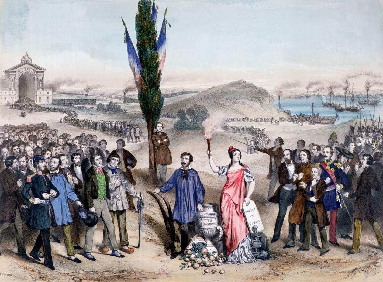 Suffragio universale, 1850 da Frederic Sorrieu