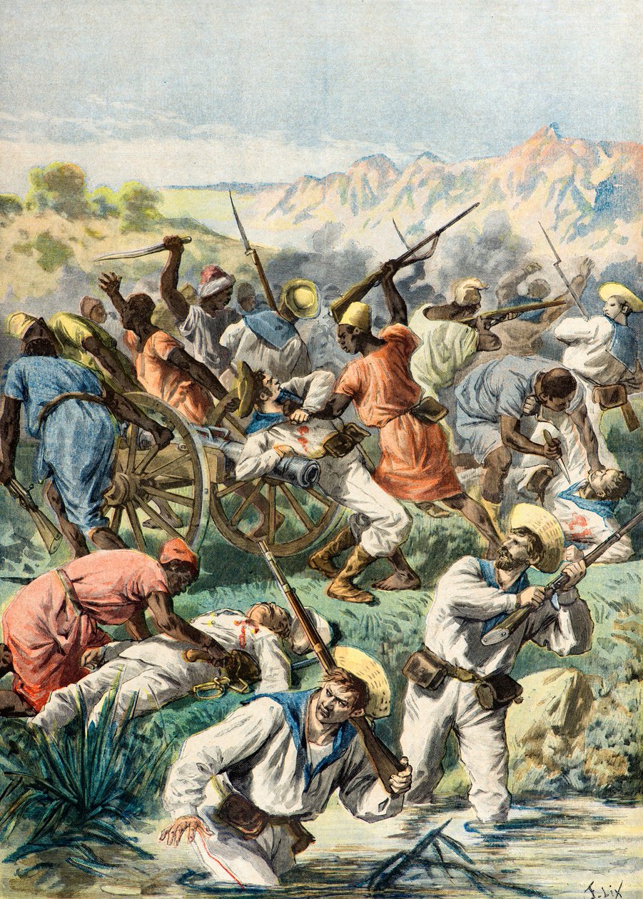 Massacro di soldati inglesi da Frederic Theodore Lix
