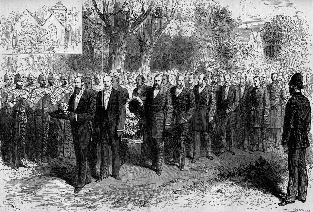 Funerale di Benjamin Disraeli (Lord Beaconsfield) da Frederic de Haenen