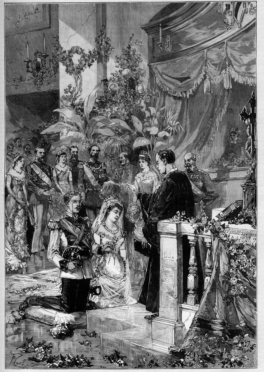 Matrimonio luterano del Principe Gustavo di Svezia (Oscar Gustaf Adolf) da Frederic de Haenen