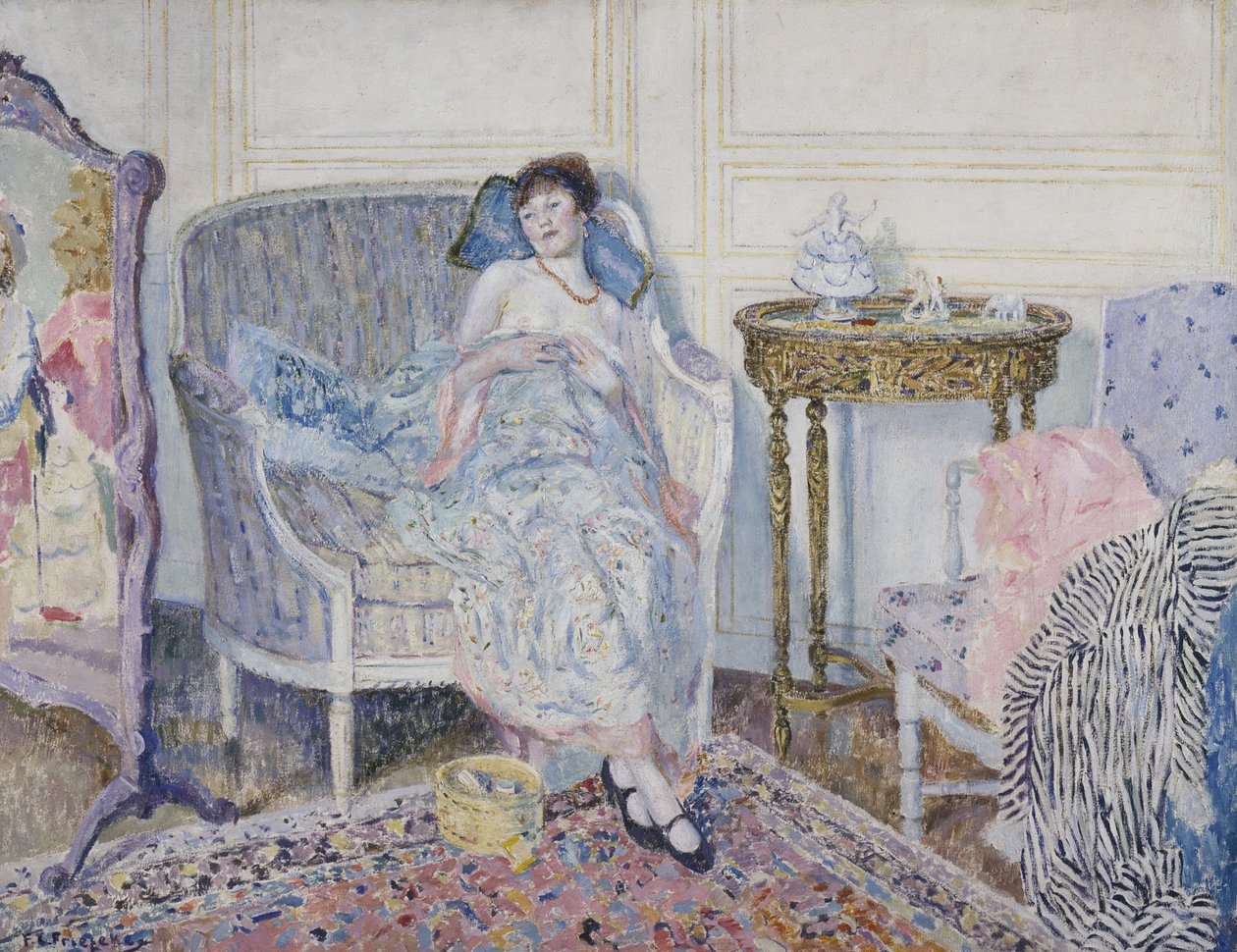 Nel boudoir, c.1914 da Frederick Carl Frieseke