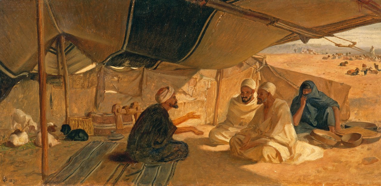 Arabi nel deserto, 1871 da Frederick Goodall