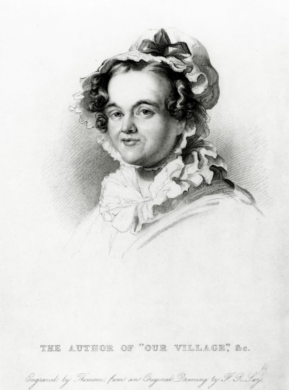 Mary Russell Mitford, inciso da Thomson da Frederick Richard Say