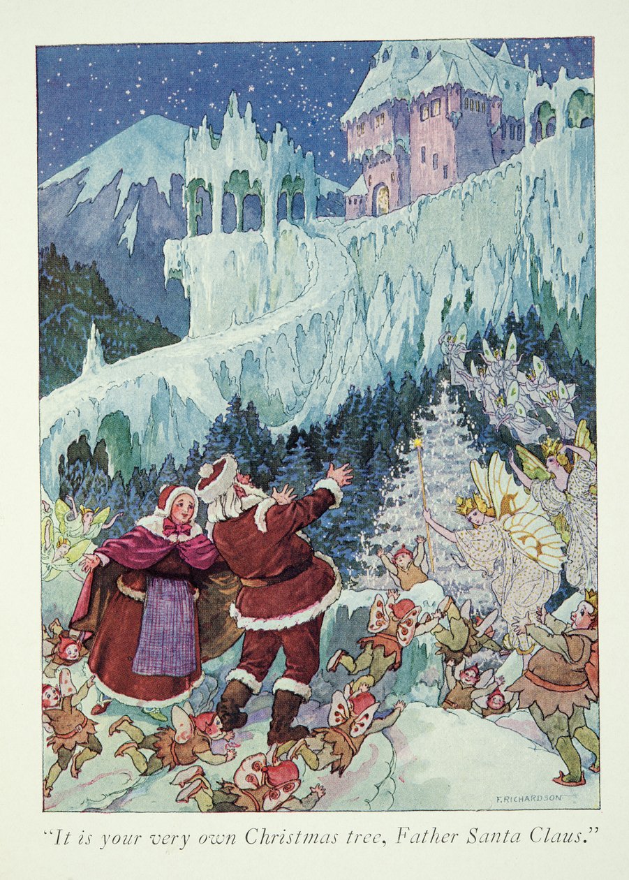 Illustrazione da Una visita alla terra di Babbo Natale da Frederick Richardson