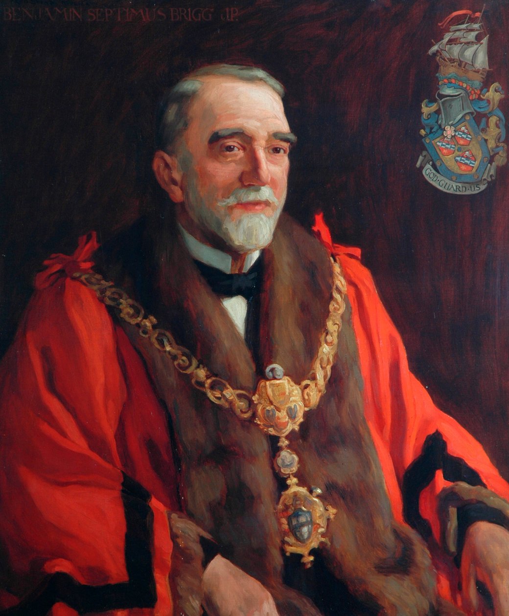 Benjamin Septimus Brigg, primo sindaco di Kighley da Frederick Stead