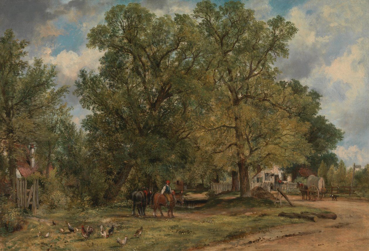Paesaggio con cottage da George Frederick Watts