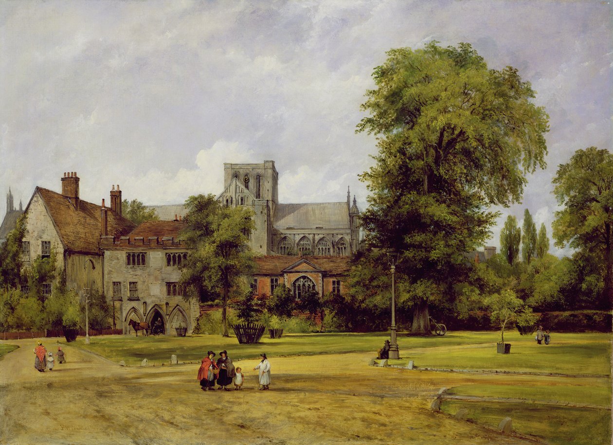 Cattedrale di Winchester, 1848 da Frederick Waters Watts