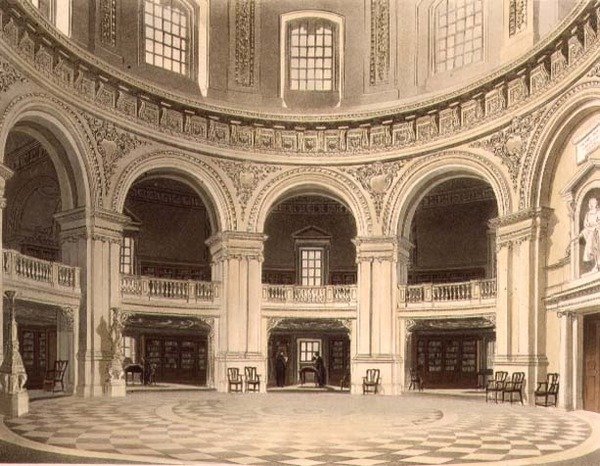 La cupola nella Biblioteca Radcliffe, illustrazione dalla 