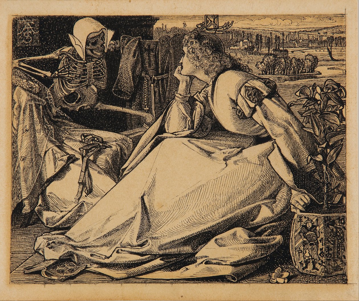 Fino alla sua morte disegno preparatorio per 