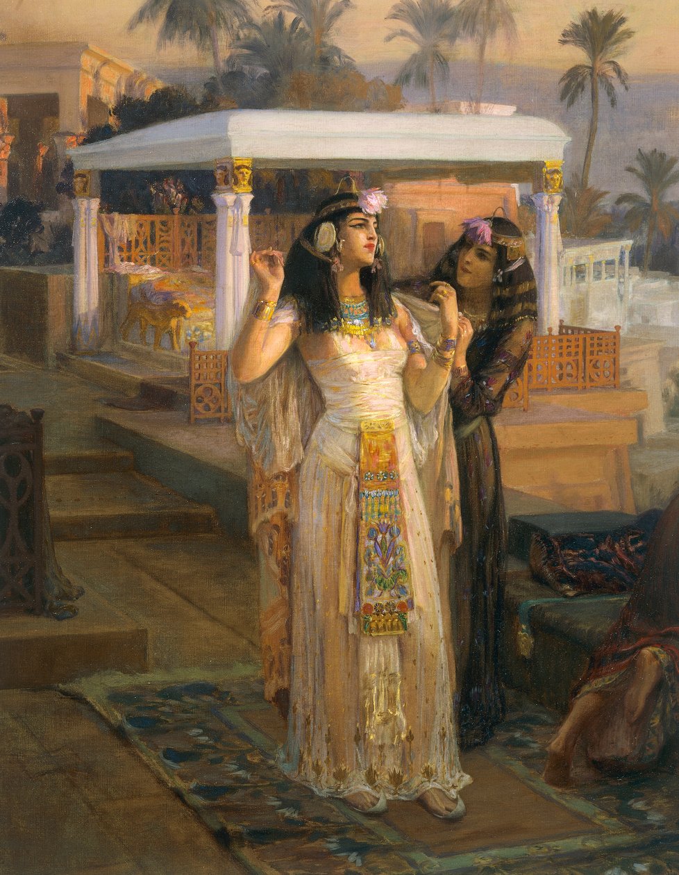 Cleopatra sulle terrazze di Philae da Frederick Arthur Bridgman