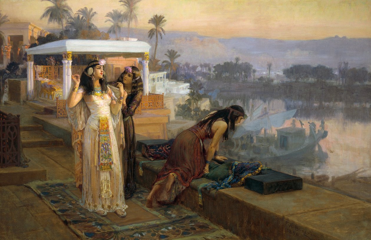 Cleopatra sulle terrazze di File da Frederick Arthur Bridgman