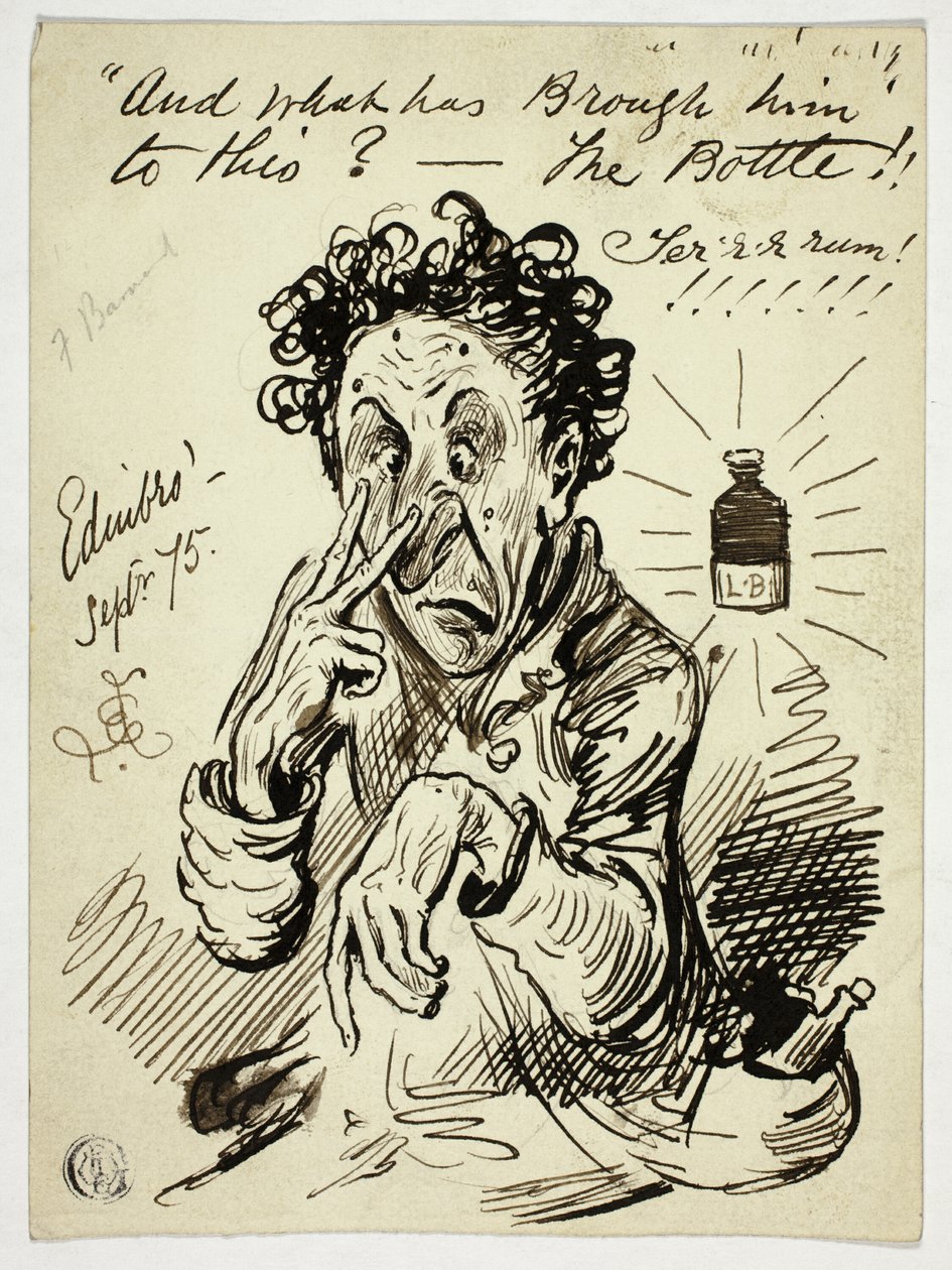 E cosa lo ha portato a questo? - La bottiglia!! da Frederick Barnard