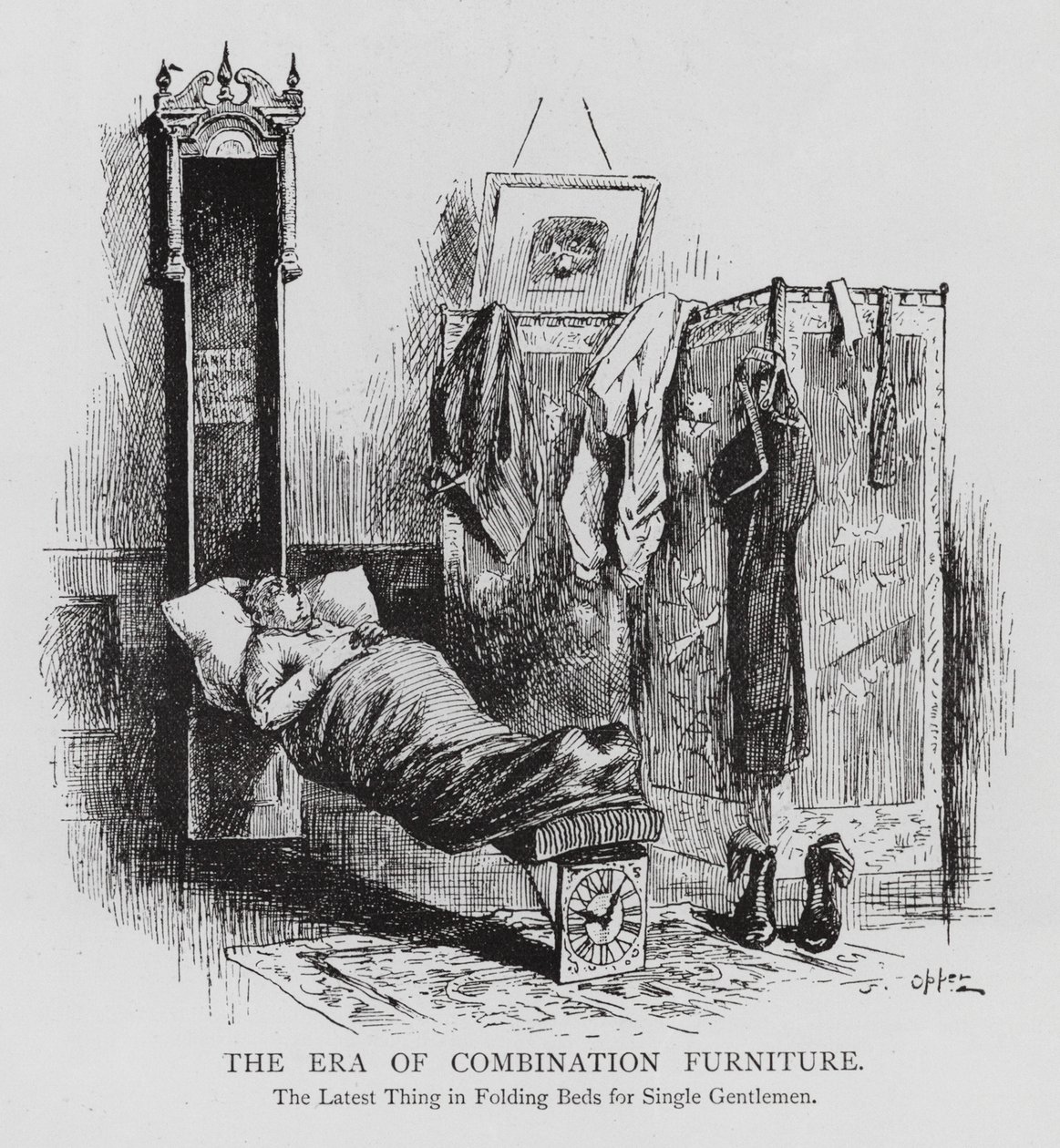 Mobili combinati multiuso (incisione) da Frederick Burr Opper