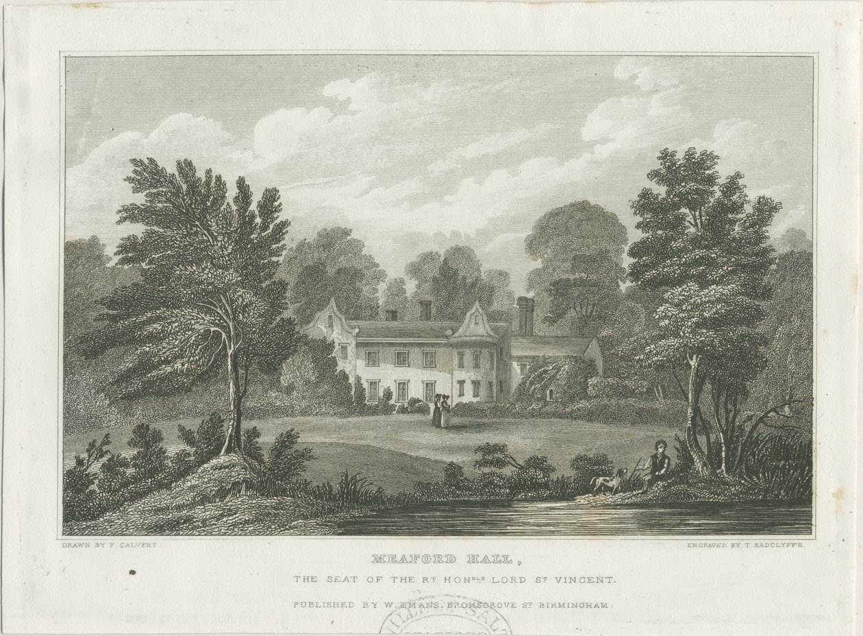 Meaford Hall (incisione) da Frederick Calvert