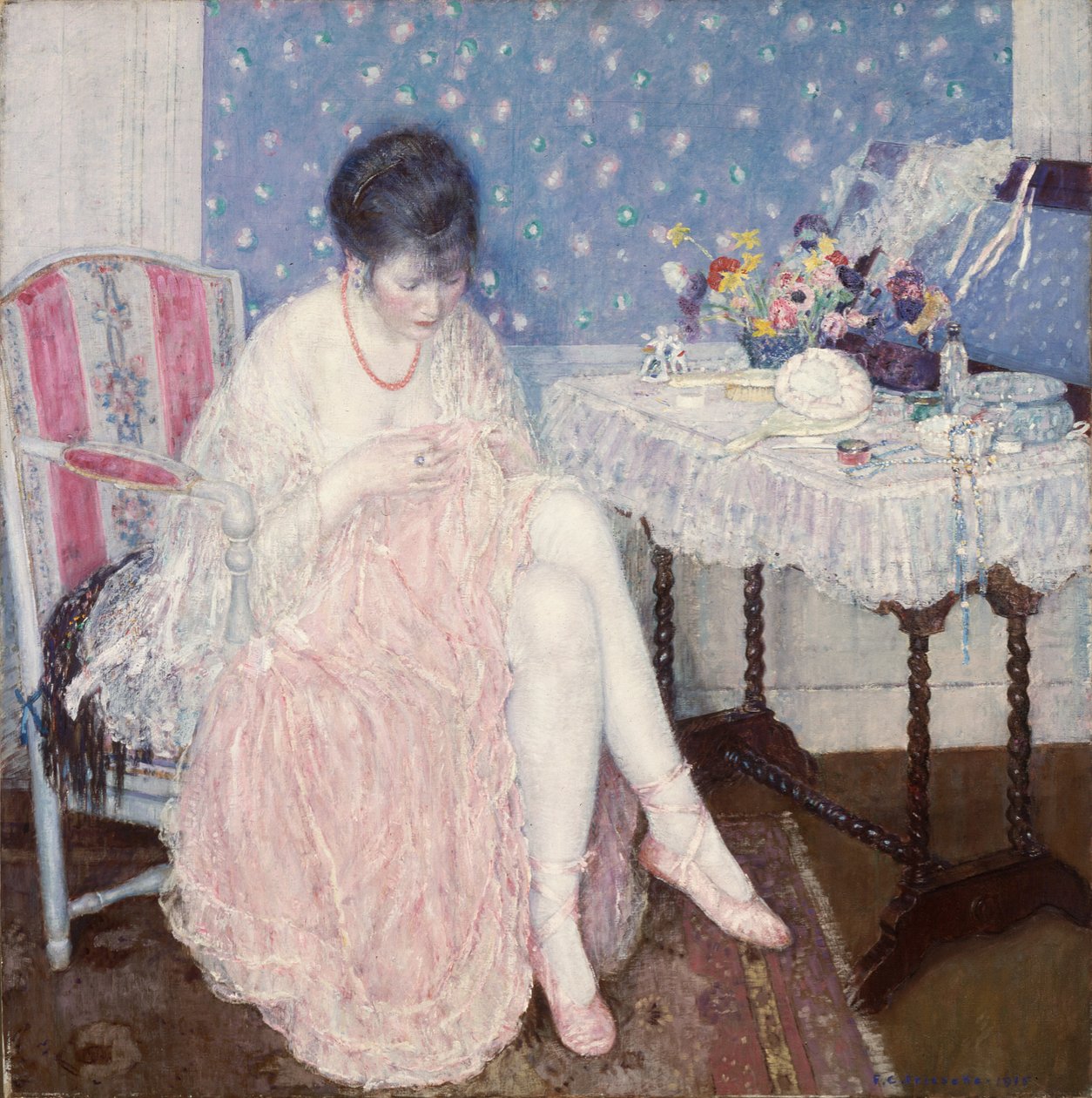 Lingerie strappata da Frederick Carl Frieseke