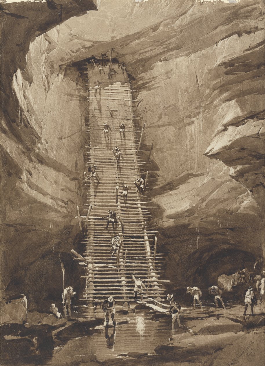 Pozzo a Bolonchen, Yucatan da Frederick Catherwood