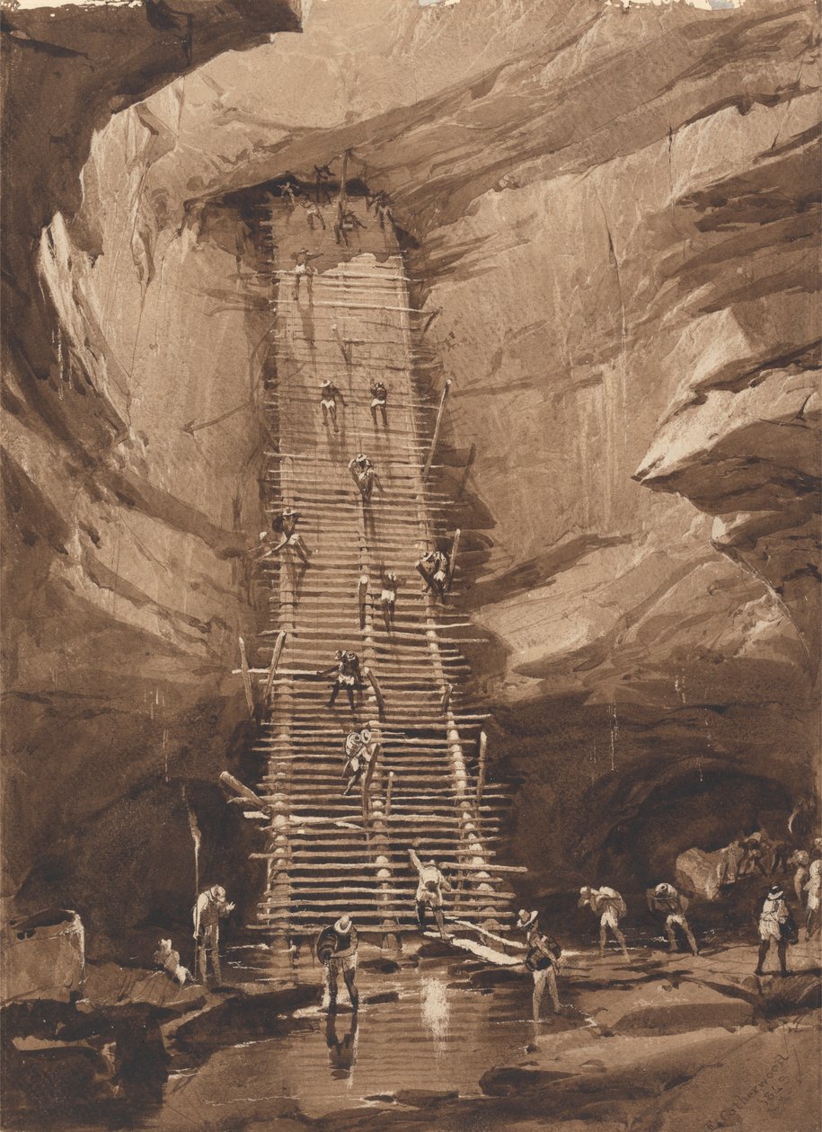 Pozzo a Bolonchen, Yucatan da Frederick Catherwood