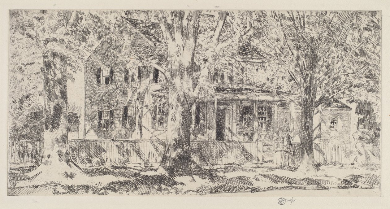 Casa sulla strada principale, Easthampton da Frederick Childe Hassam
